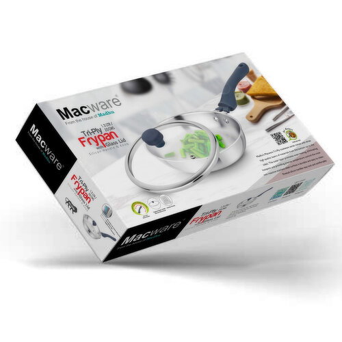 Macware - Tri-Ply Fry Pan Mirror W/ Glass Lid