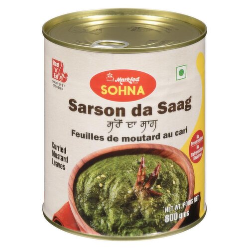 Sohna - Curried Mustard Leaves Sarson da Saag