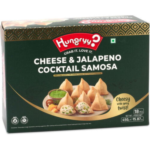 Hungryy? - Cheese & Jalaepeno Cocktail Samosa