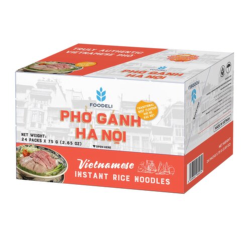 Pho Ganh Ha Noi - XA PhGn Beef Instant Rice Noodl