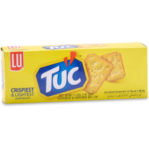 LU - Tuc Salted Biscuits, Crispiest & Lightest