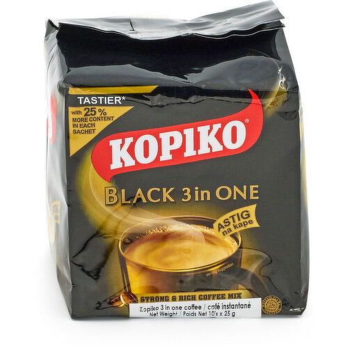 Kopiko - Black 3 in One Instant Coffee