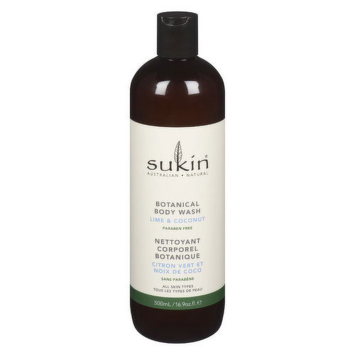 Sukin - Body Wash Lime Coconut