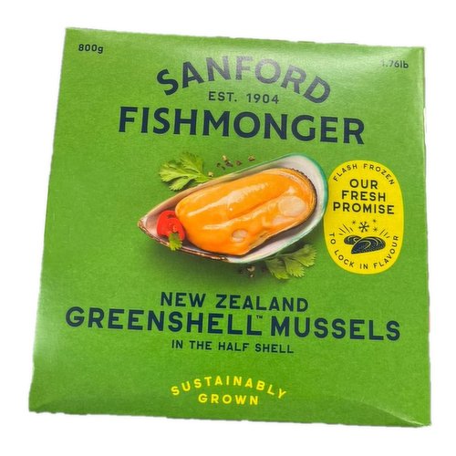 Frozen - New Zealand Green Shell Mussels