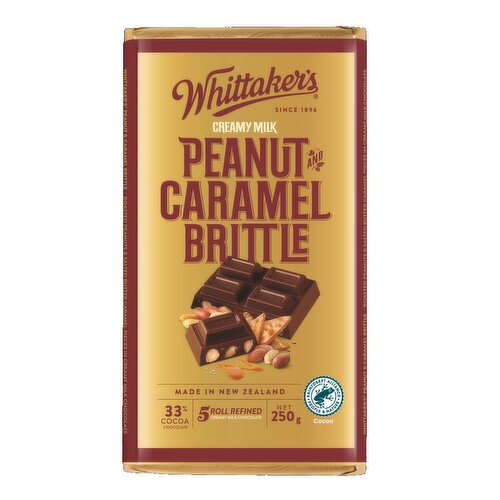 Whittakers - Peanut and Caramel Brittle