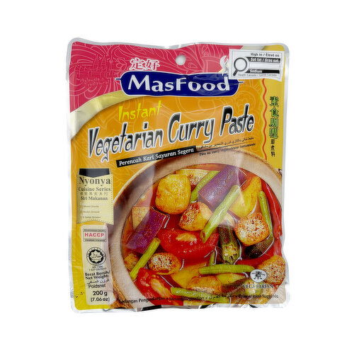 Masfood - INSTANT VEGETARIAN CURRY PASTE