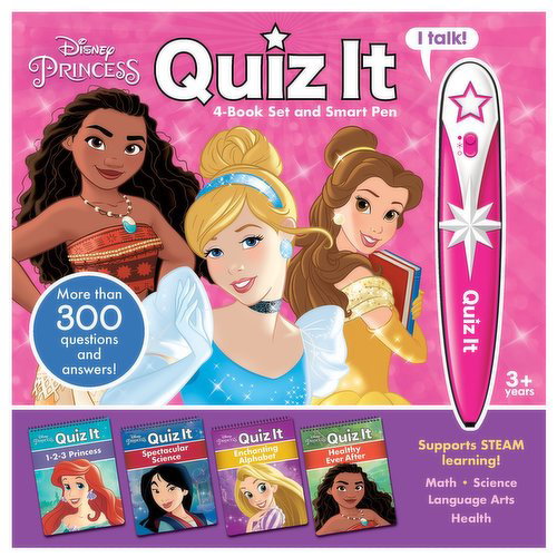 Disney Princess - Quiz It: 4 Book Set & Smart Pen