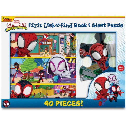 Spidey And His Amazing Friends - First Look & Find, Book & Giant Puzzle
