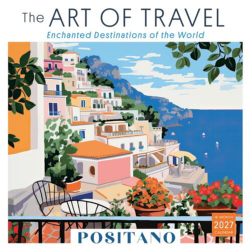 Sellers Publishing - The Art of Travel: Enchanted Destinations of the World 2027 Square Wall Calendar