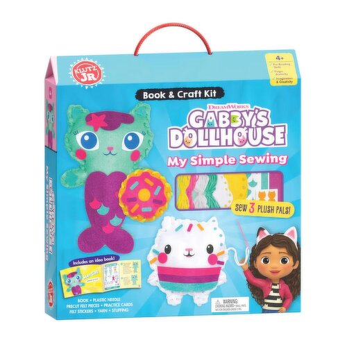 Gabby's Dollhouse My Simple Sewing - Book & Craft Kit, By Klutz