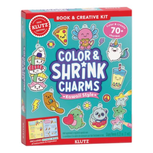 Color & Shrink Charms Kawaii Style - By Klutz