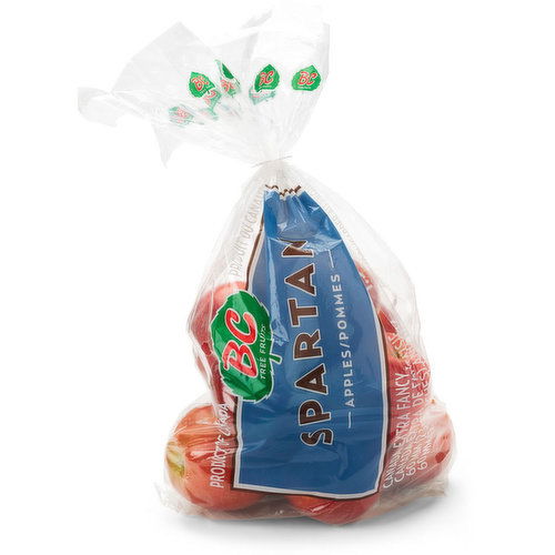 BC Tree Fruits - Spartan Apples Cello Bag