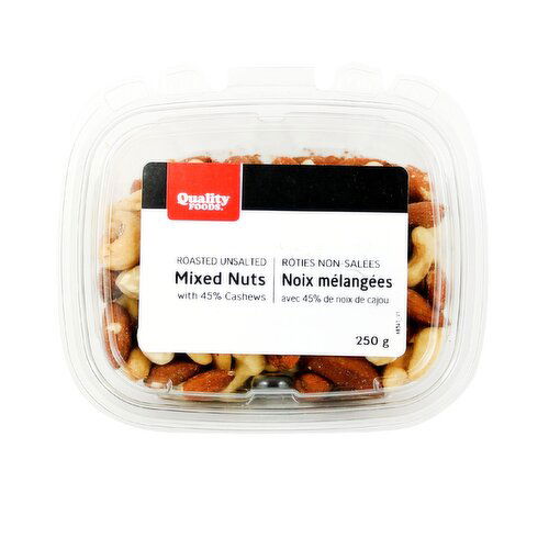 Quality Foods - Mixed Nuts No Peanuts No Salt