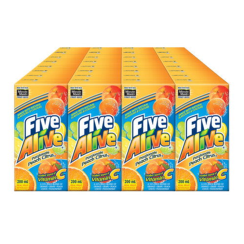 Minute Maid - Five Alive Passion Peach Juice Boxes