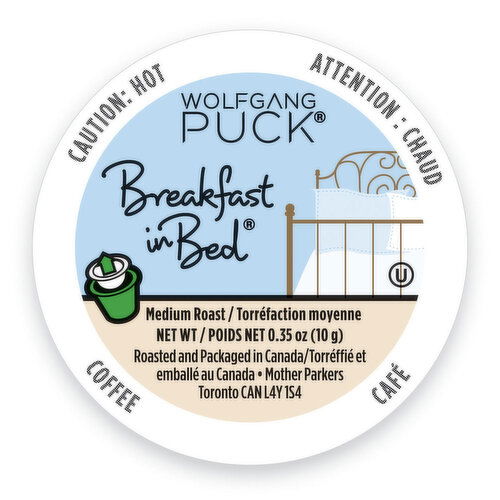 Wolfgang Puck - Coffee Pods, Breakfast in Bed, Bulk