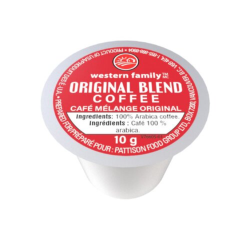 Western Family - Original Blend Single Serve Ground Coffee Pods