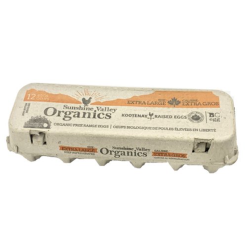Sunshine Valley - Organic Eggs Extra Large
