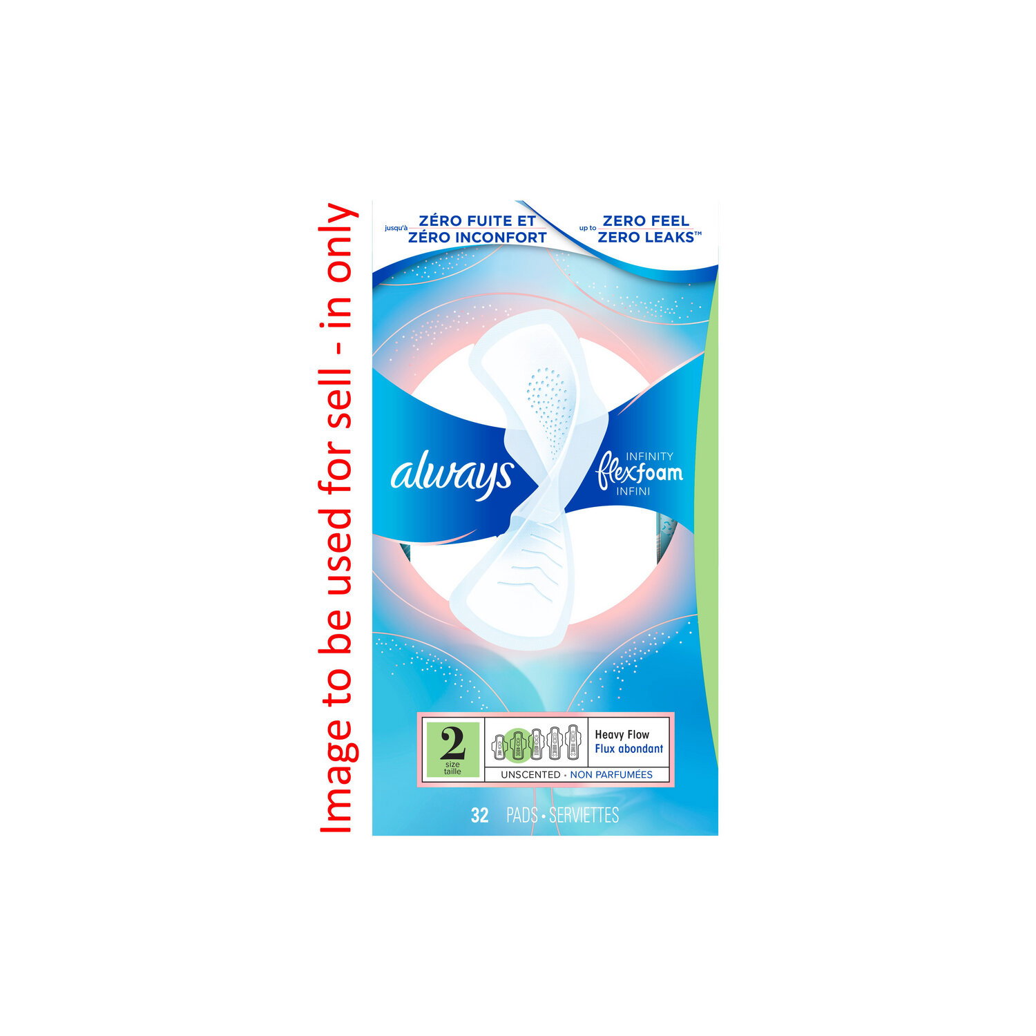 Buy Always Infinity, Unscented Pads With Wings, Size 2 Heavy Absorbency 16 Ct