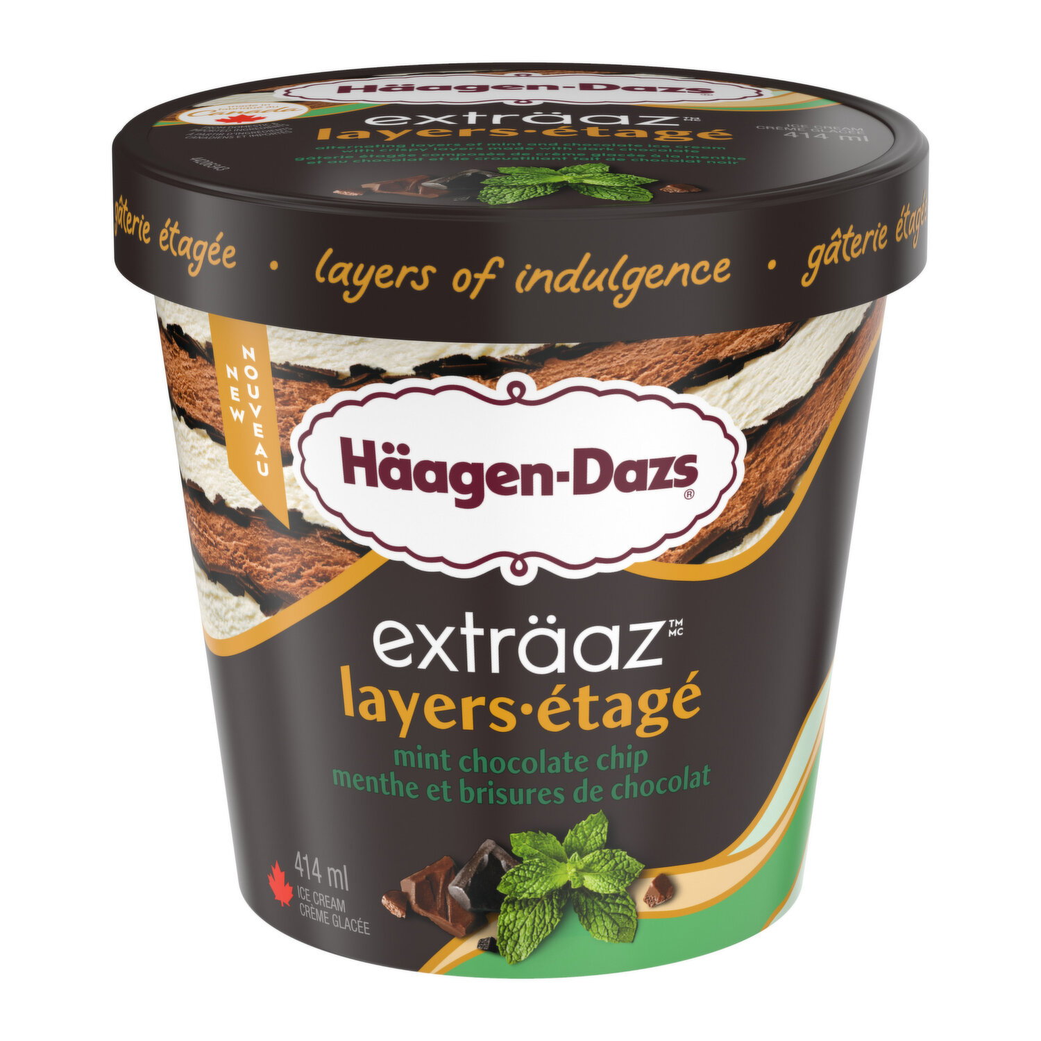 Haagen-Dazs - Extraaz Layers Mint Chocolate Chip - PriceSmart Foods