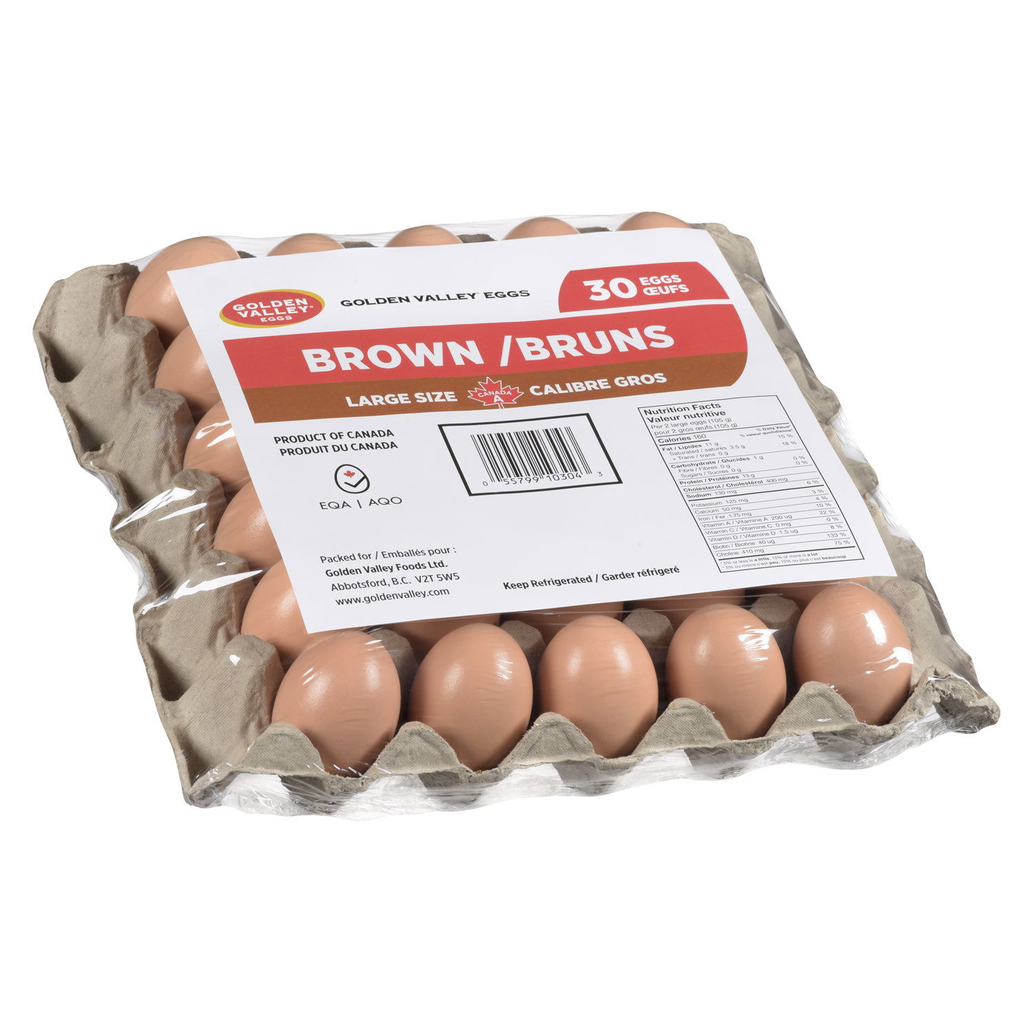 Golden Valley - Large Brown Eggs - PriceSmart Foods