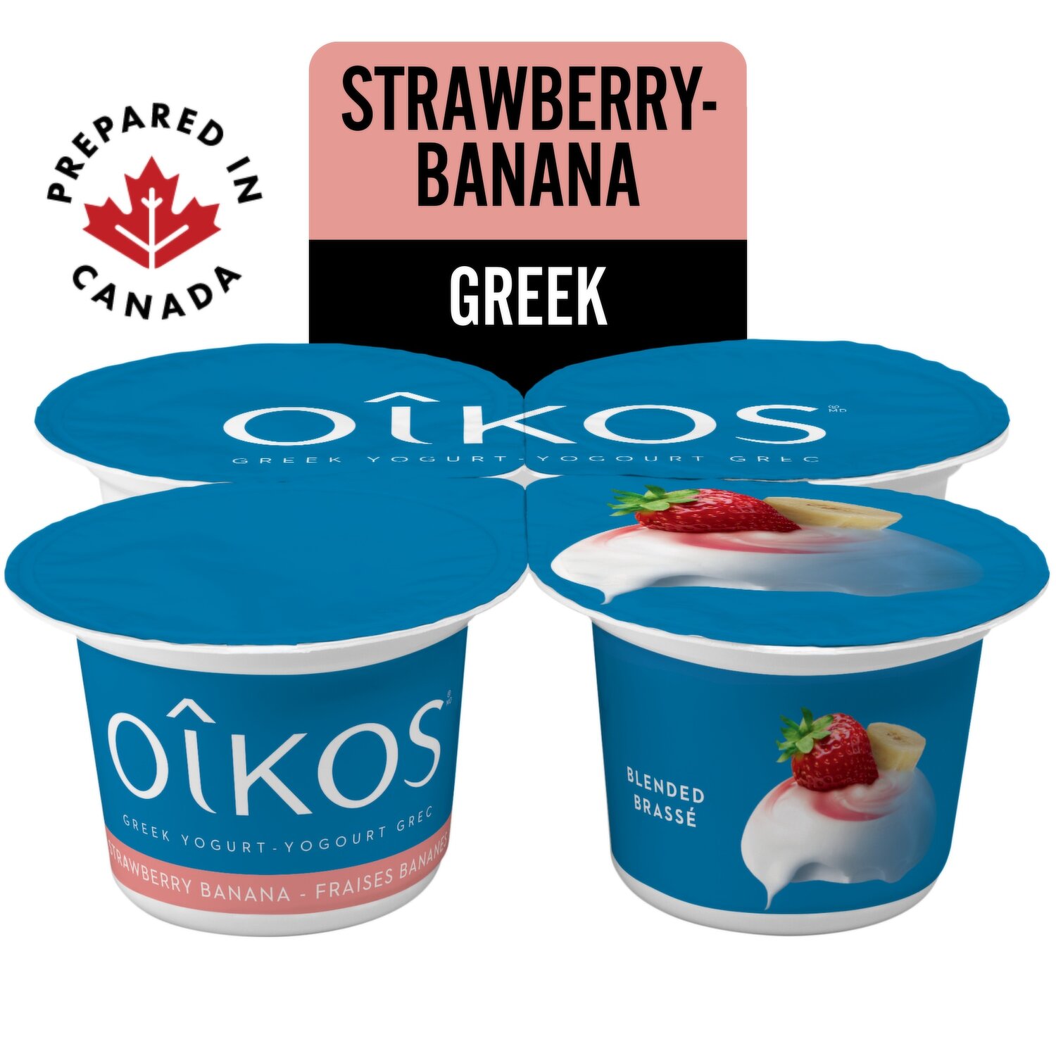 OIKOS - Greek Yogurt 2% M.F. - Strawberry Raspberry - PriceSmart Foods