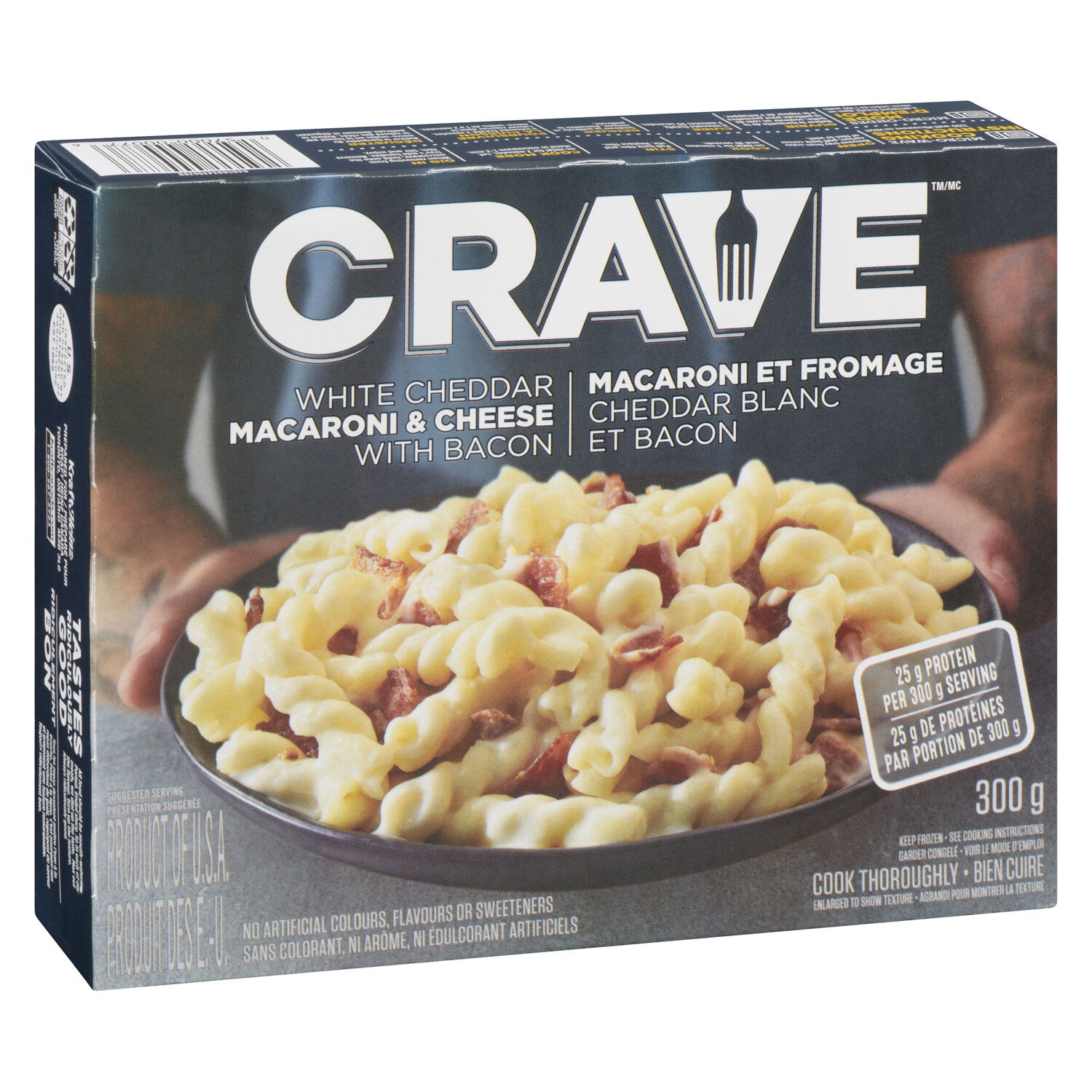 Crave White Cheddar Mac Cheese with Bacon