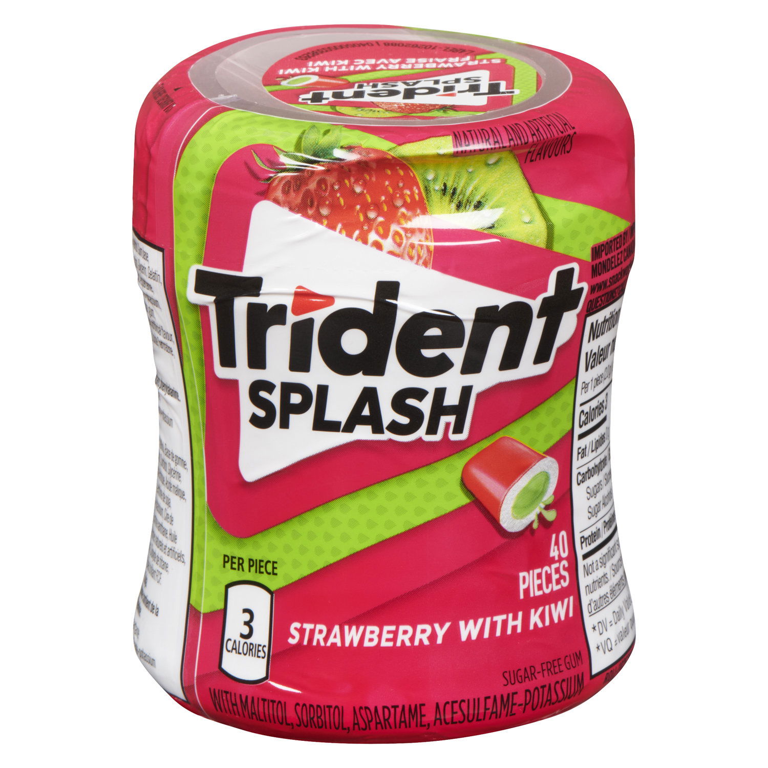 Trident - Splash Sugar Free Gum Strawberry with Kiwi - Save-On-Foods