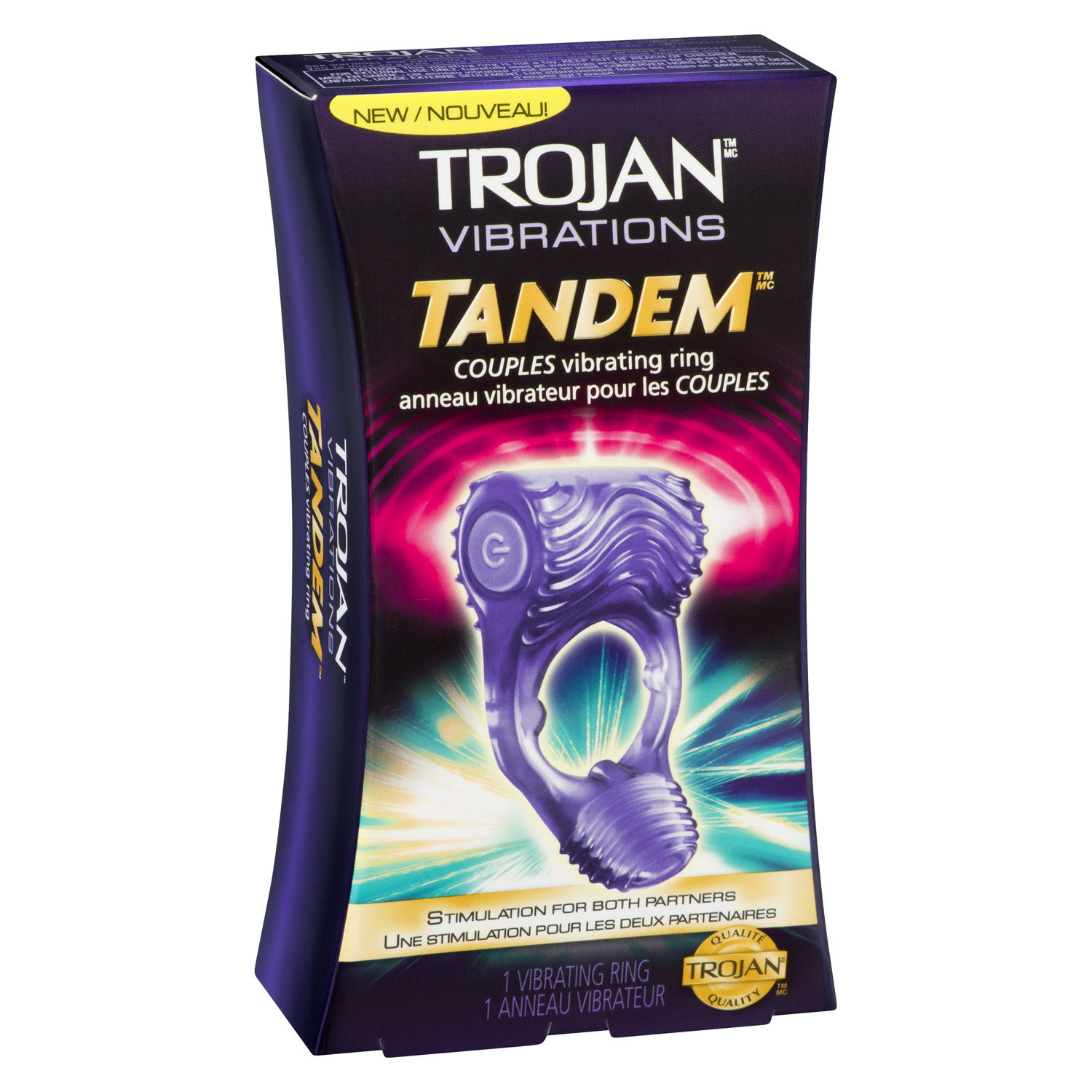 trojan vibrating tandem ring battery replacement Trojan Tandem Couples Vibrating Ring, Stimulation for Both Partners main image 0