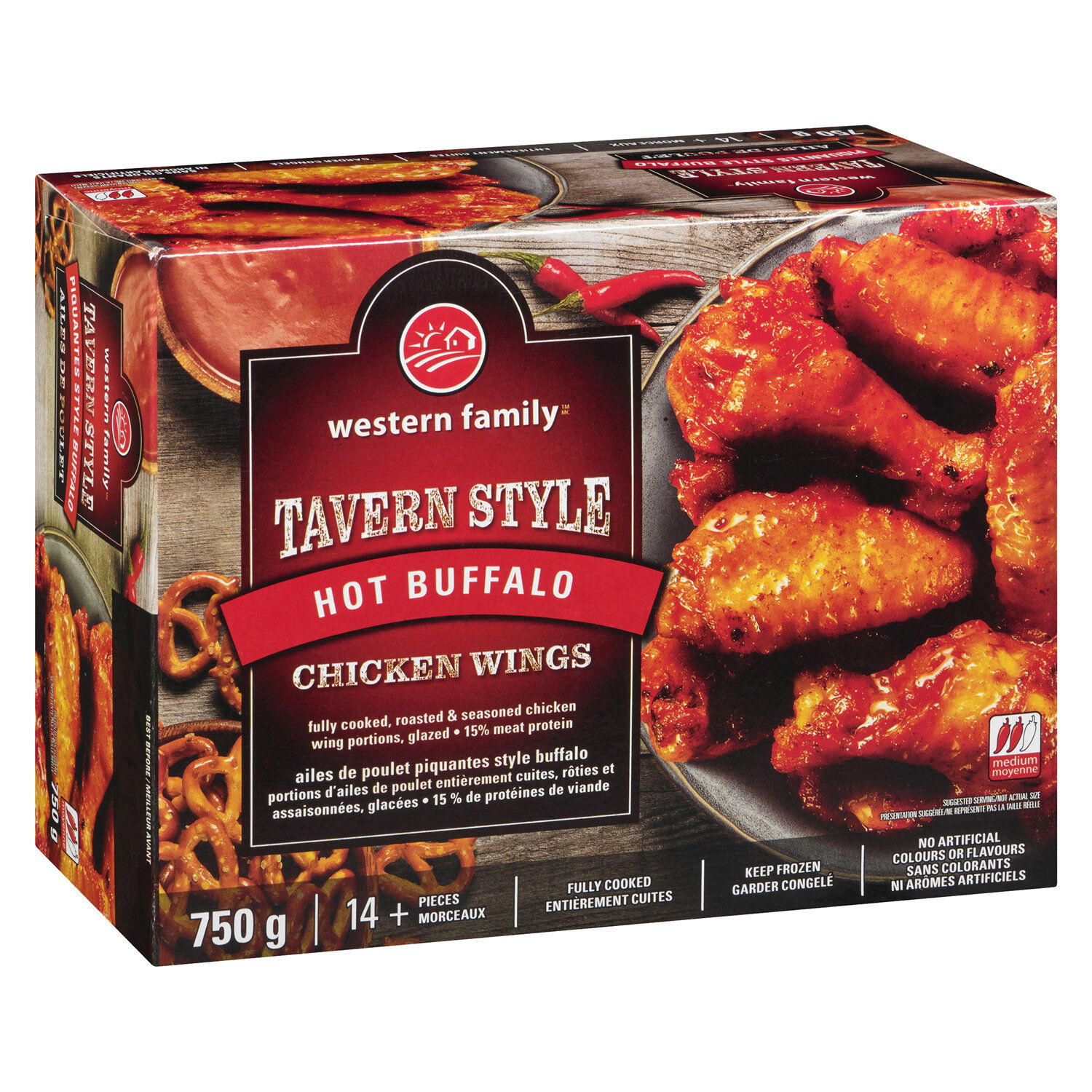 Western Family - Tavern Style Chicken Wings - Hot Buffalo - Save