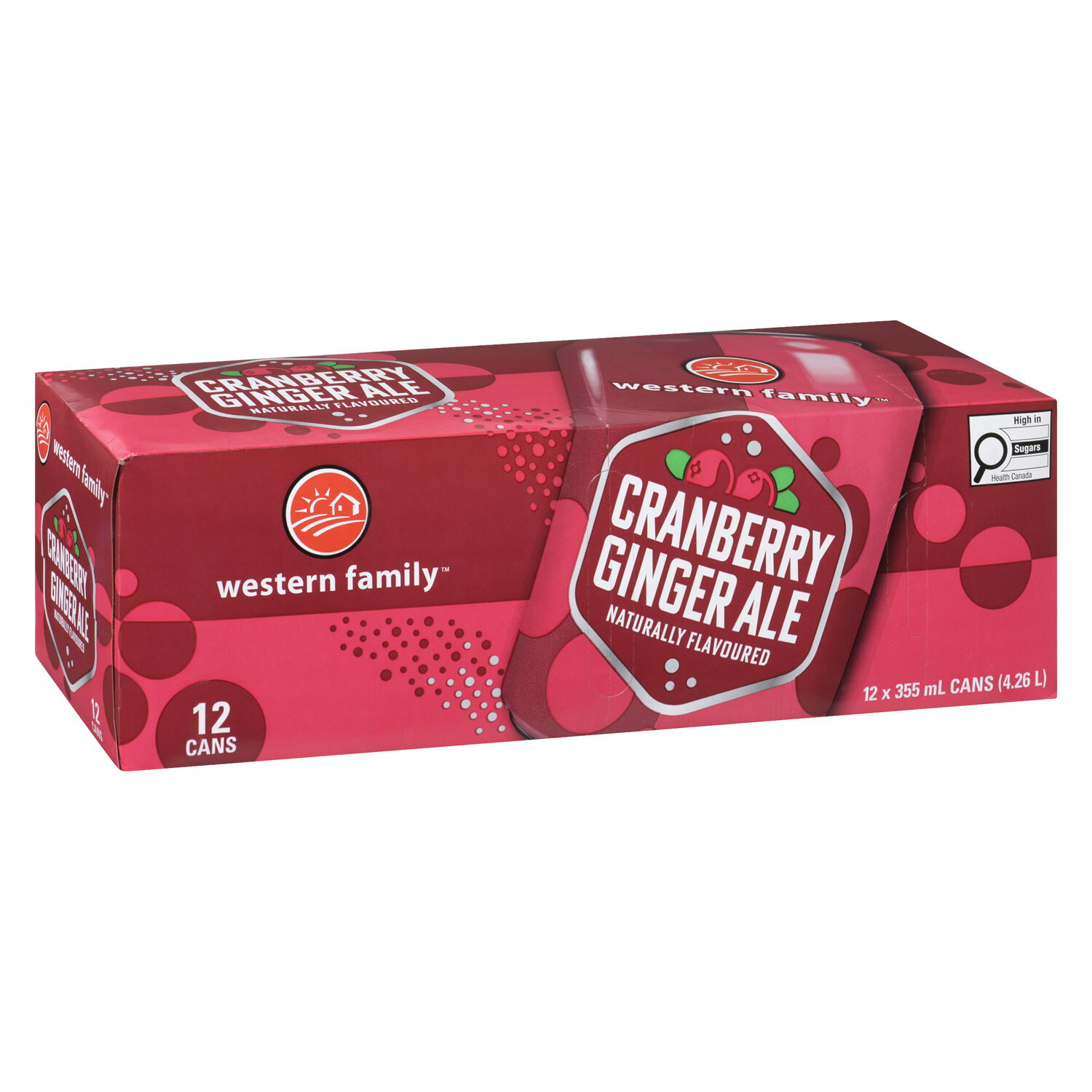 Western Family - Cranberry Ginger Ale, 355 mL Cans - Save-On-Foods Western Family - Cranberry Ginger Ale, 355 mL Cans - Save-On-Foods