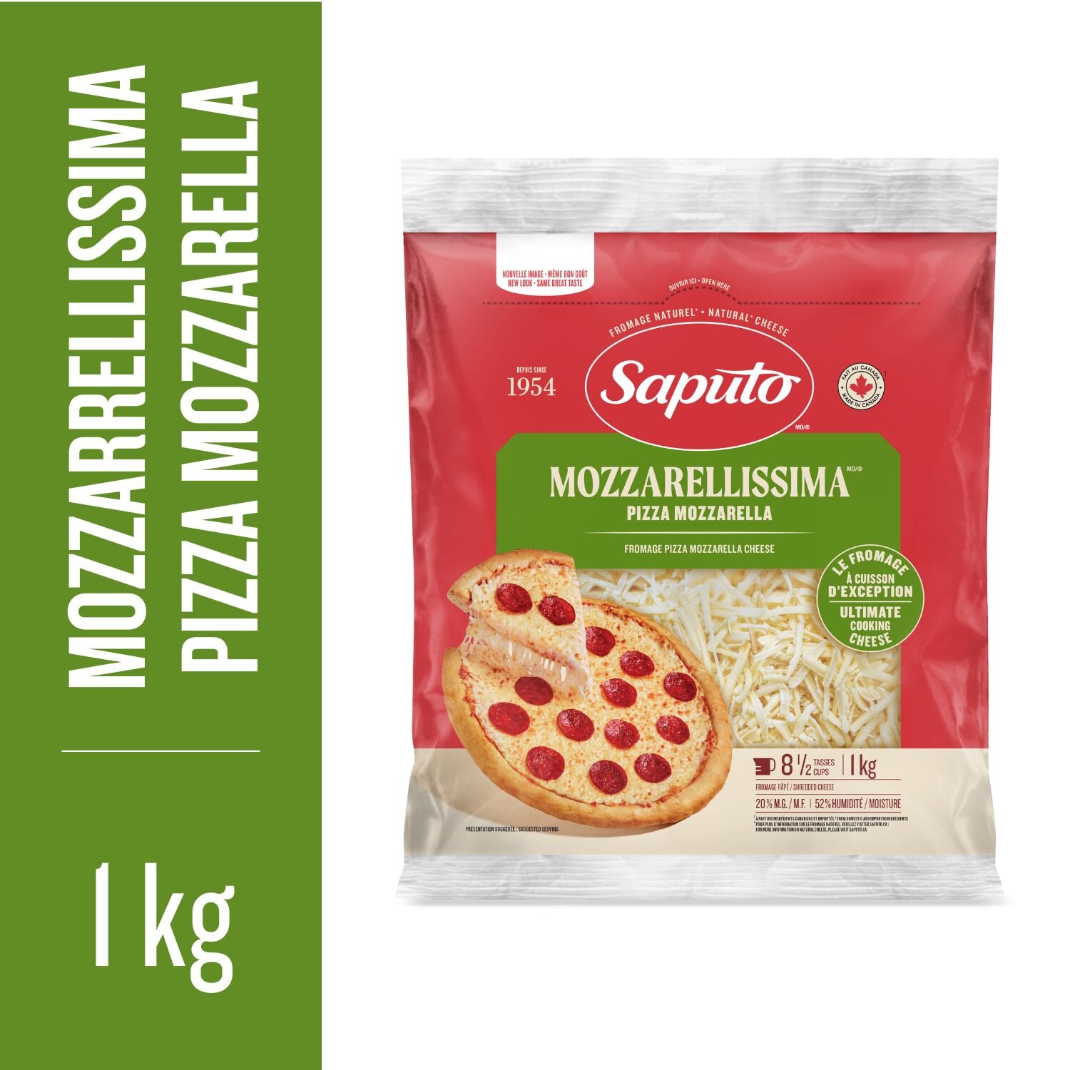 モンステラ マクロコズム 本物 トップカット1本 Saputo - Mozzarellissima Pizza Mozzarella Shredded Cheese