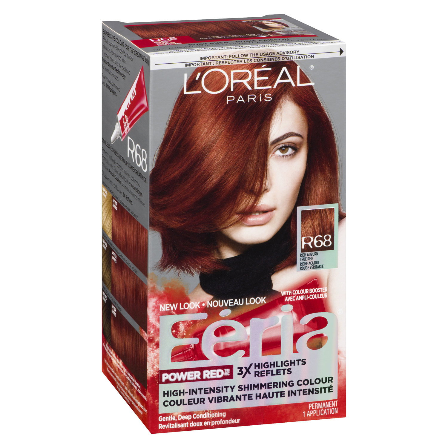 L'Oreal - Paris Feria R68 Rich Auburn True Red - Save-On-Foods