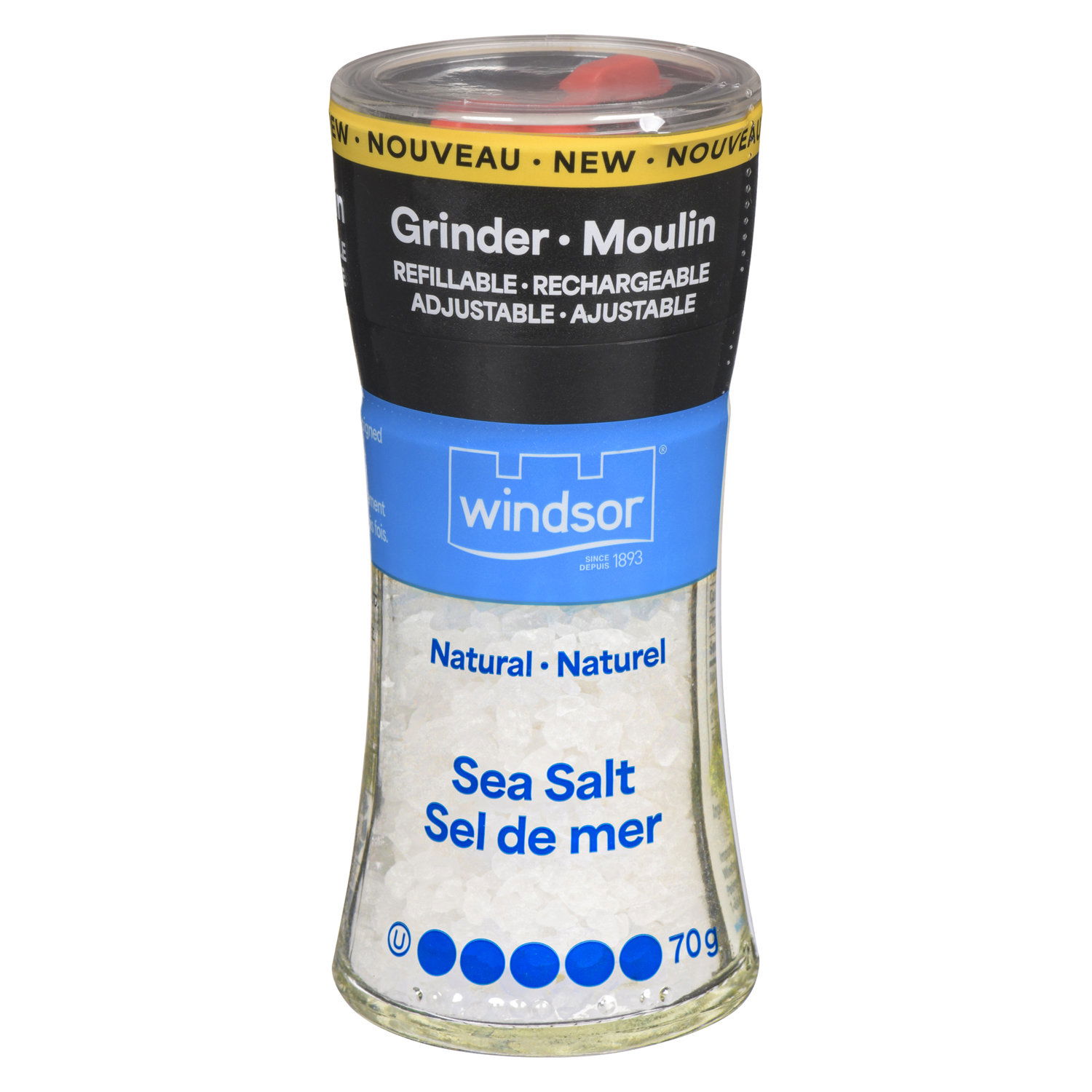 Windsor - Natural Sea Salt Grinder - Urban Fare