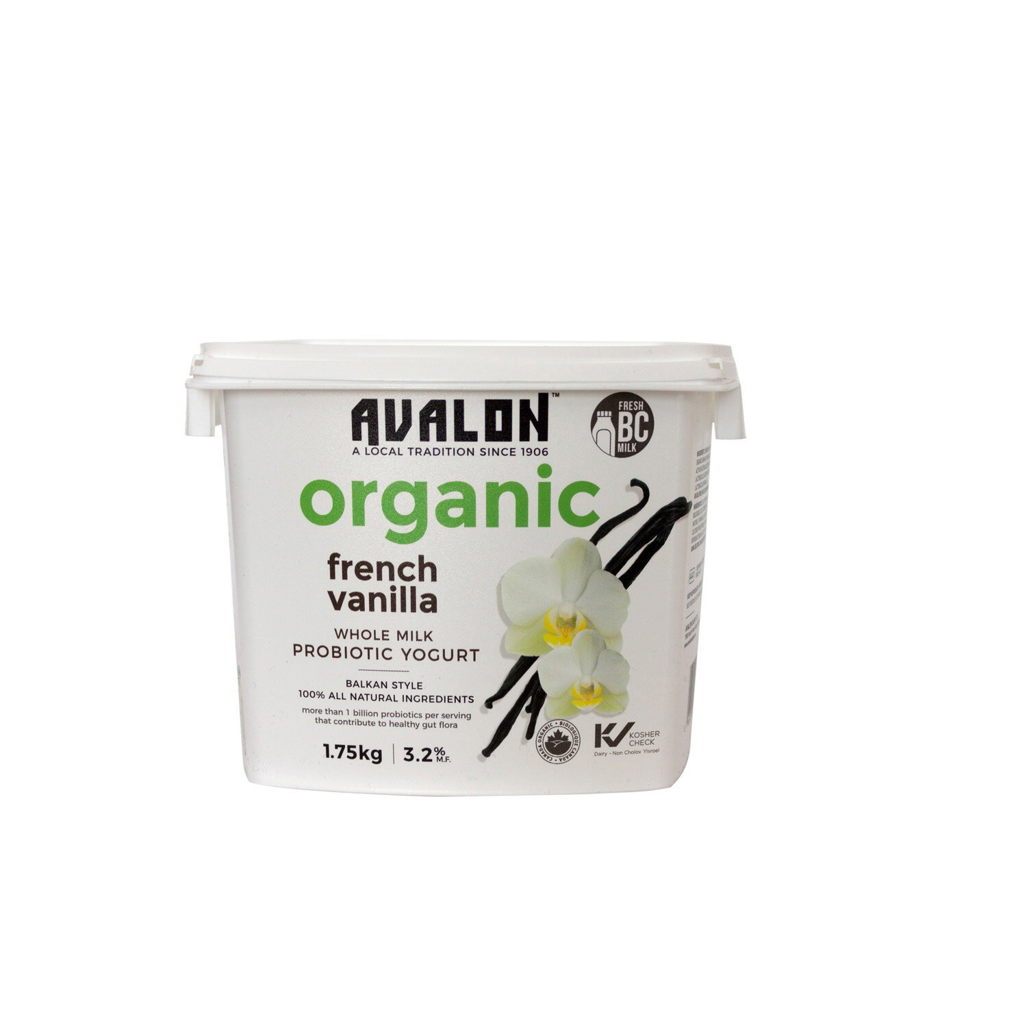 Organic French Vanilla Yogurt 3.2%