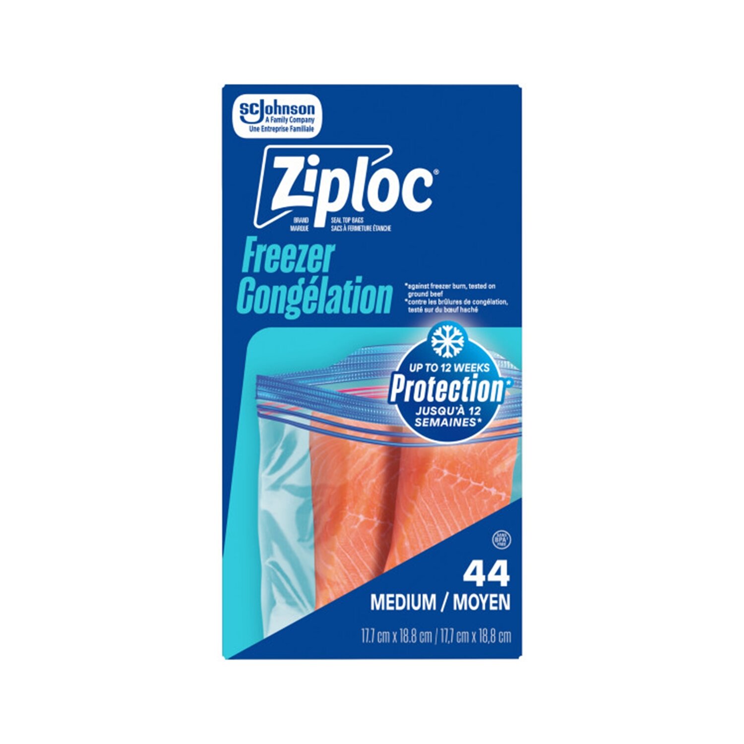 冷凍PS30 PL40 S10 ML40 Ziploc - Freezer Bags Medium Family Pack - Save-On-Foods