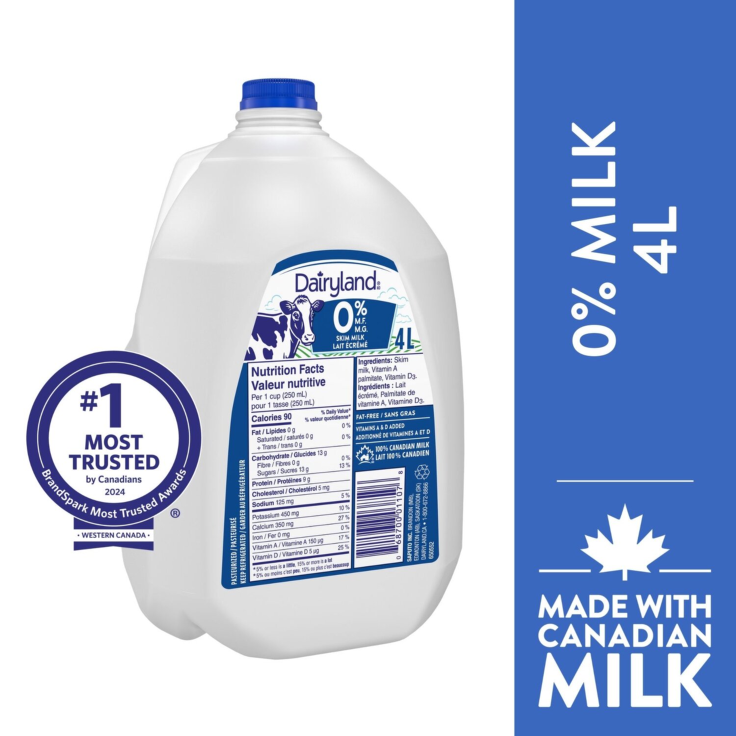 0% milk