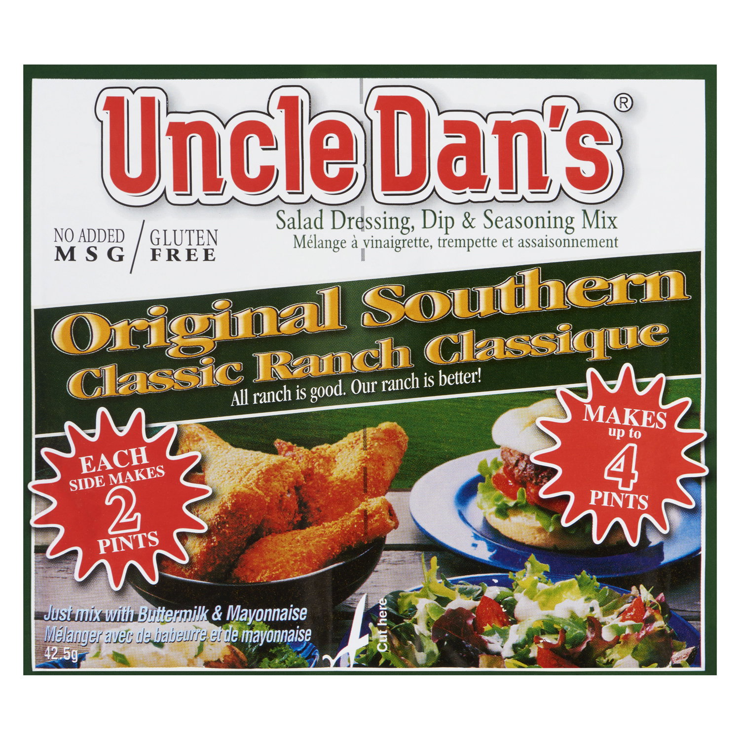 Uncle Dans - Ranch Seasoning & Salad Dressing Mix, Twin Pack - Quality-Foods