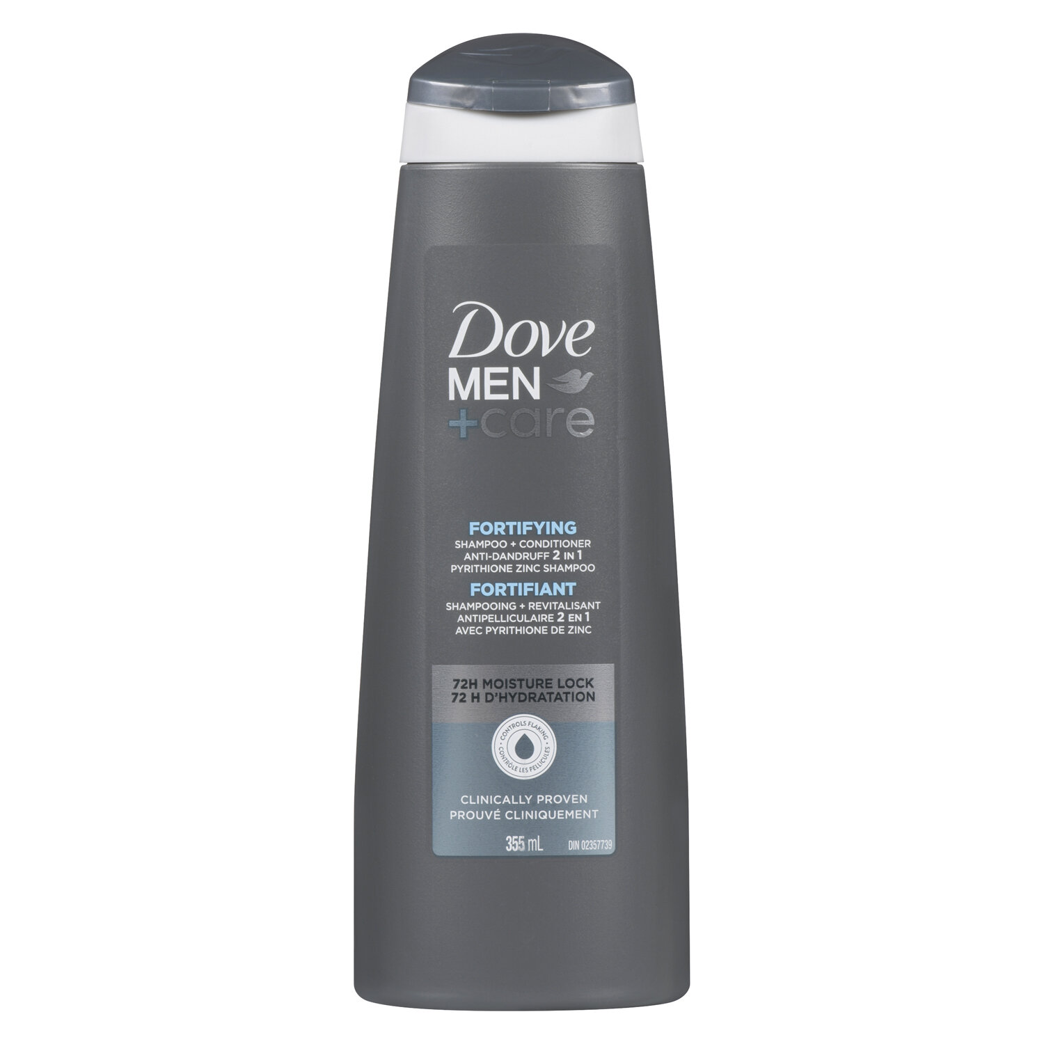 Dove Men+Care Anti-Schuppen Shampoo & Conditioner 2-in-1 – 20,4 Oz, 4er Pack
