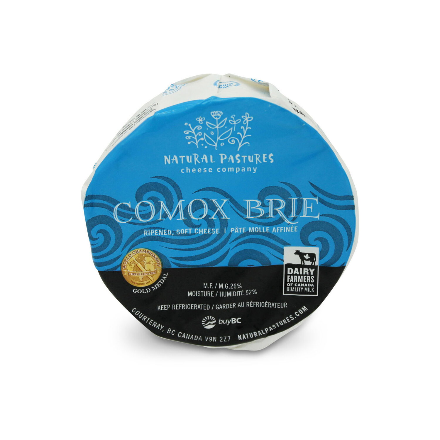 Natural Pastures - Comox Brie Ripened Soft Cheese - Quality-Foods