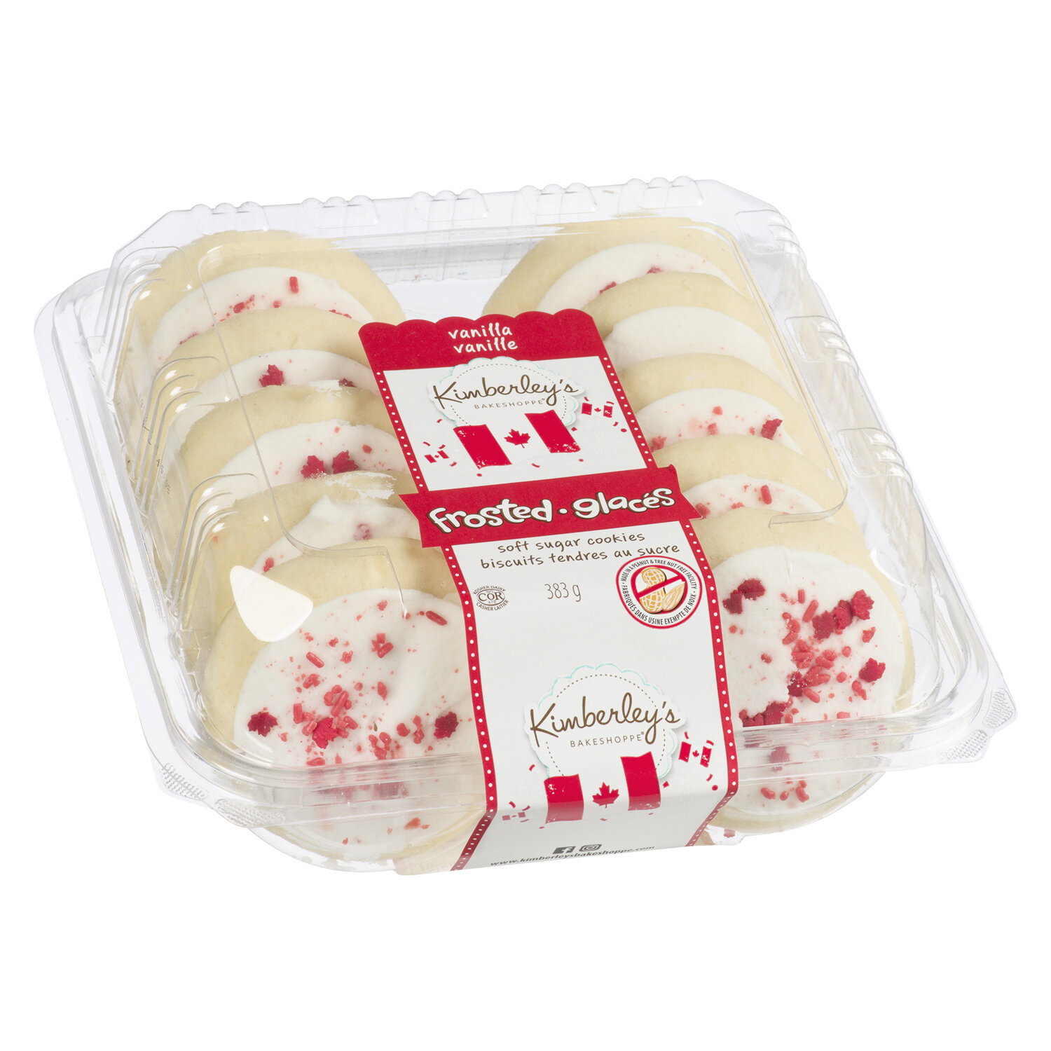 Kimberley's Bakeshoppe - Vanilla Frosted Cookies - Canada Day