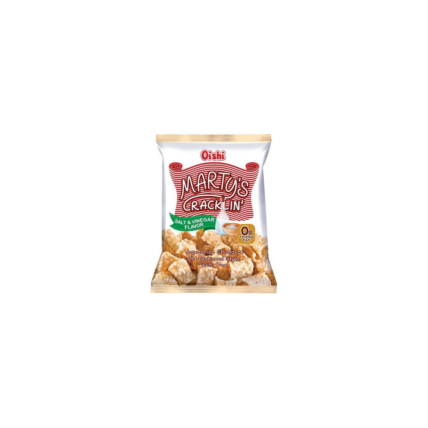 Oishi - Marty's Cracklin' Chicharon - Salt & Vinegar - Save