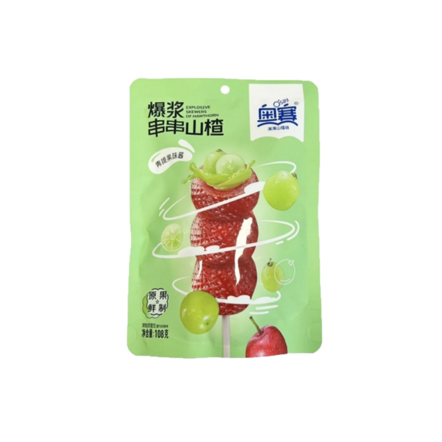 Osay - Hawthorn Skewer Green Grape Flavor - PriceSmart Foods