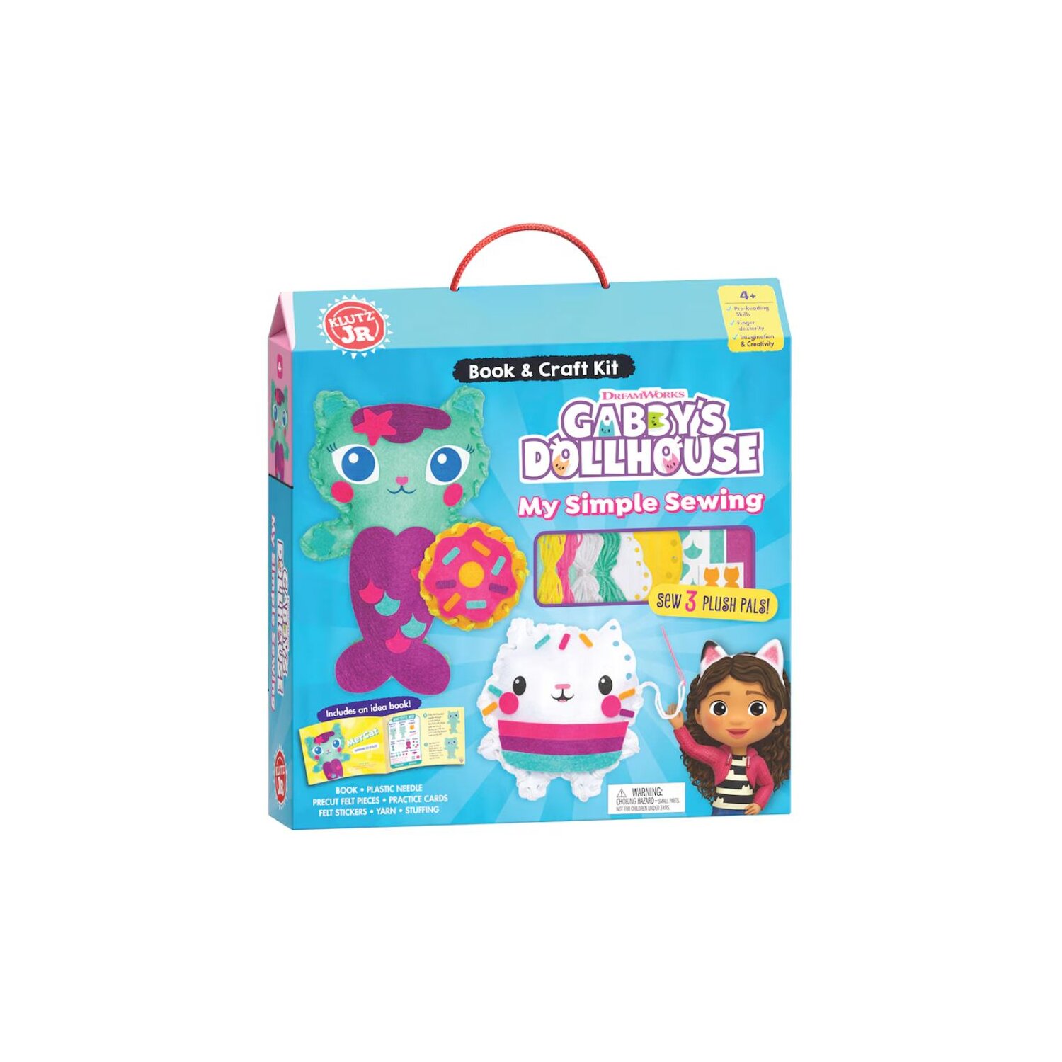 Gabby's Dollhouse My Simple Sewing - Book & Craft Kit, By Klutz